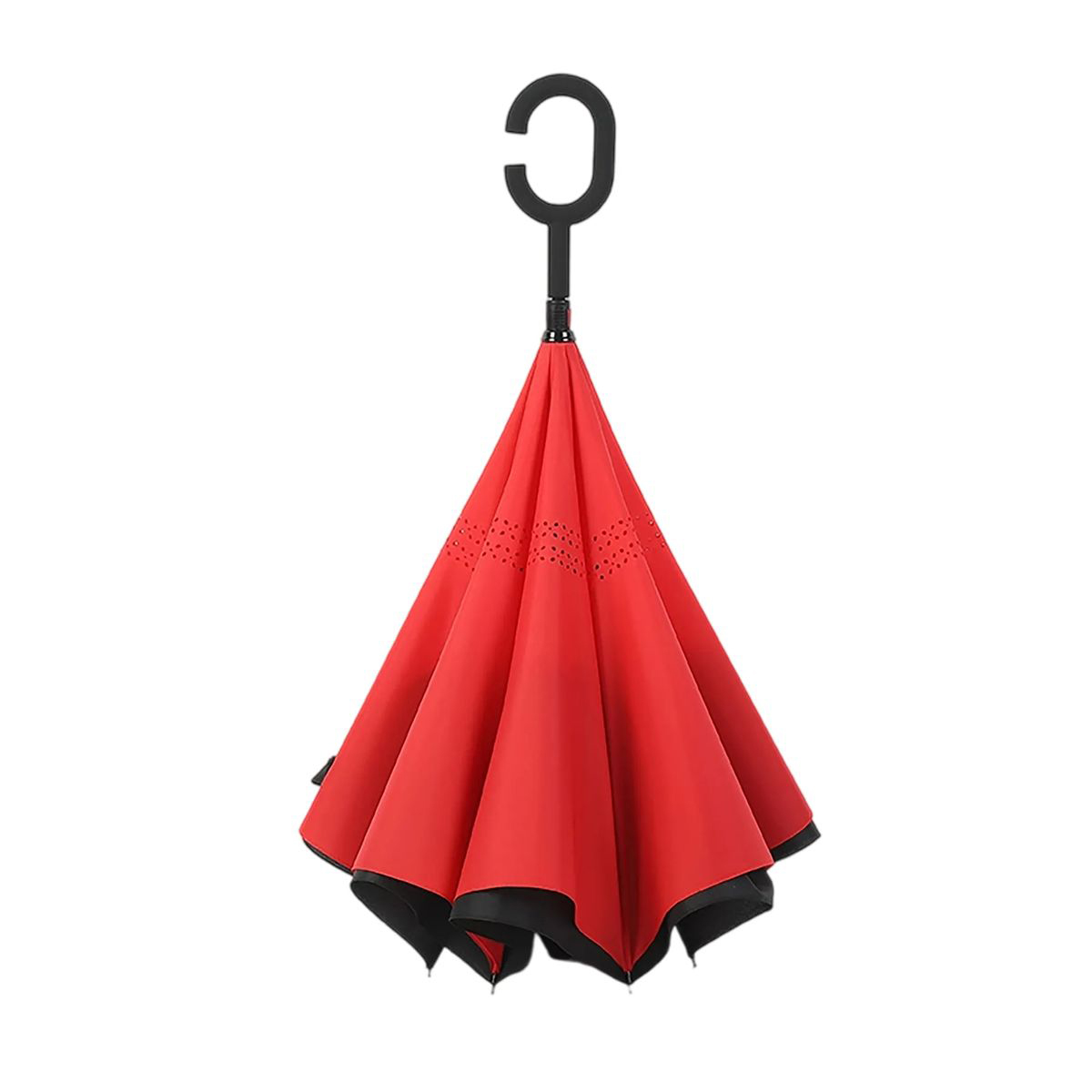 Durable Pongee Inversion Umbrella with Fiberglass Frame 17