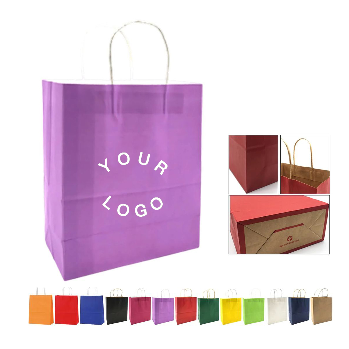 Mini Gift Bag Kraft Paper Eco Friendly 16
