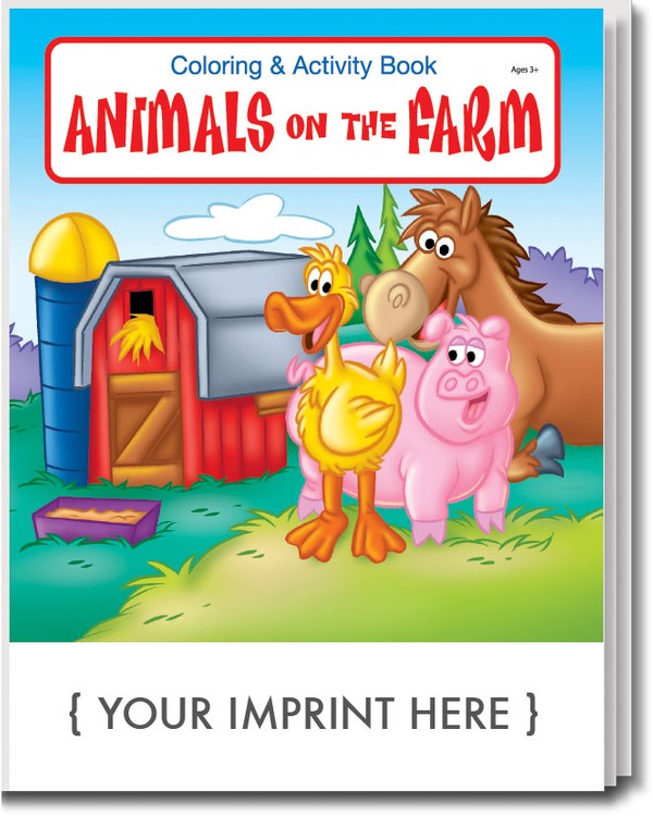COLORING BOOK - Animals on the Farm Coloring & Activity Book 4