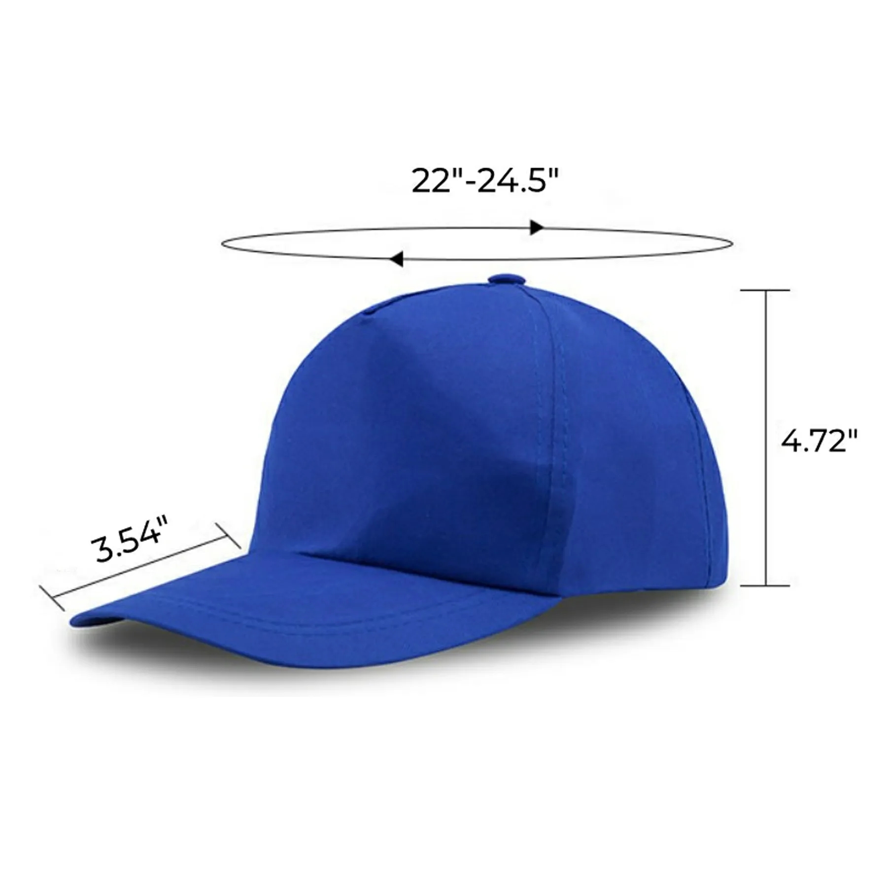Polyester Baseball Cap Dad Structured Hat Fitted 4