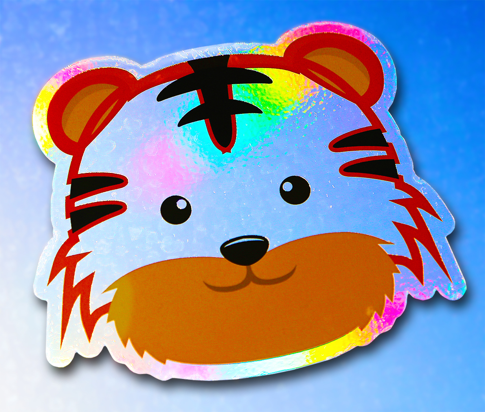 Window Decals - Baby Safari Animal Sun Catchers - Holographic Rainbow Window Stickers 8