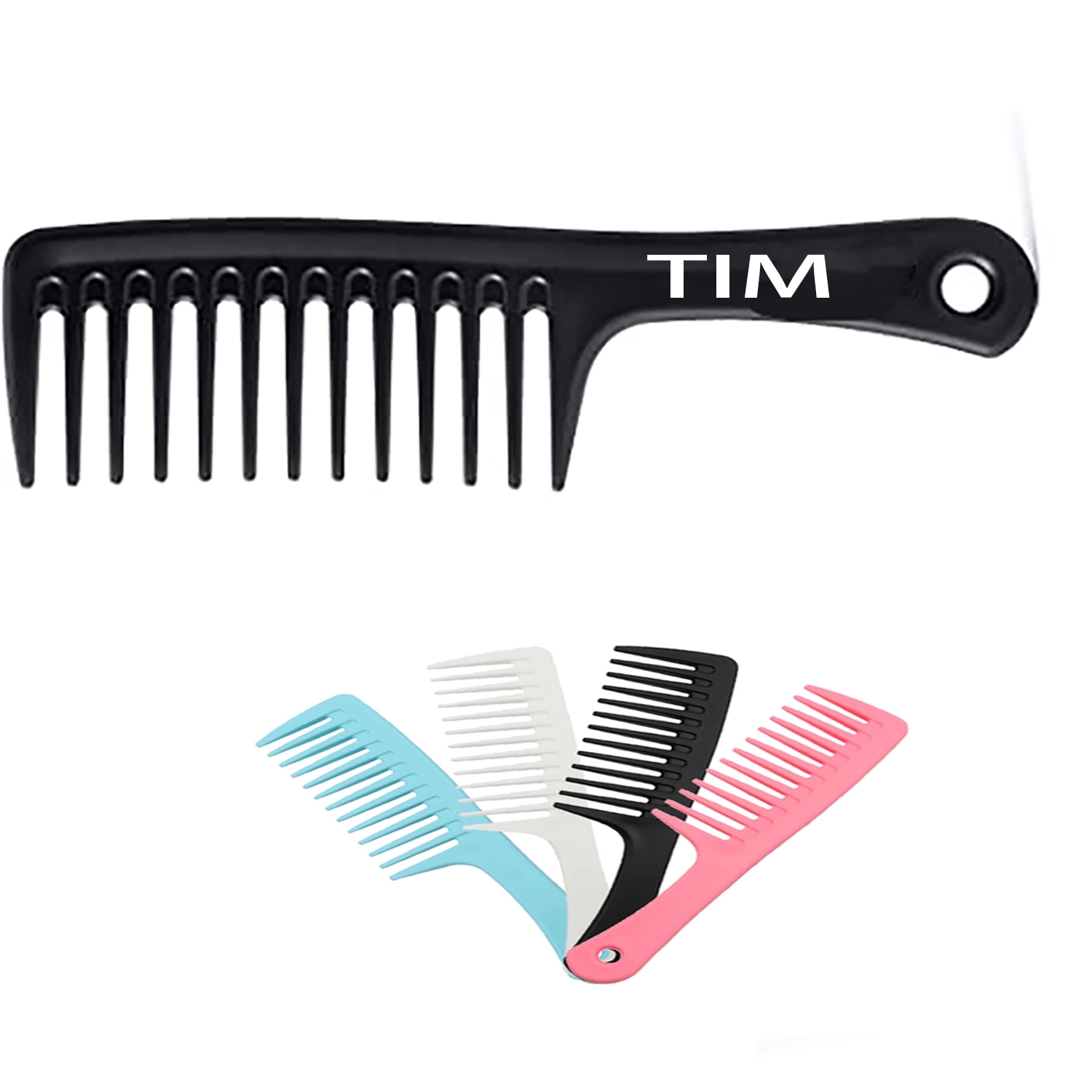 Plastic Wide Teeth Hair Comb 1