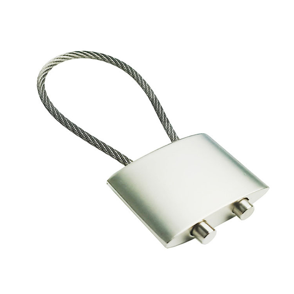 Metal Adjustable Both Ends Through Square Pendant Rope Skipping Keyring