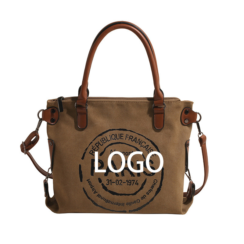 Vintage Canvas Tote Bag 2