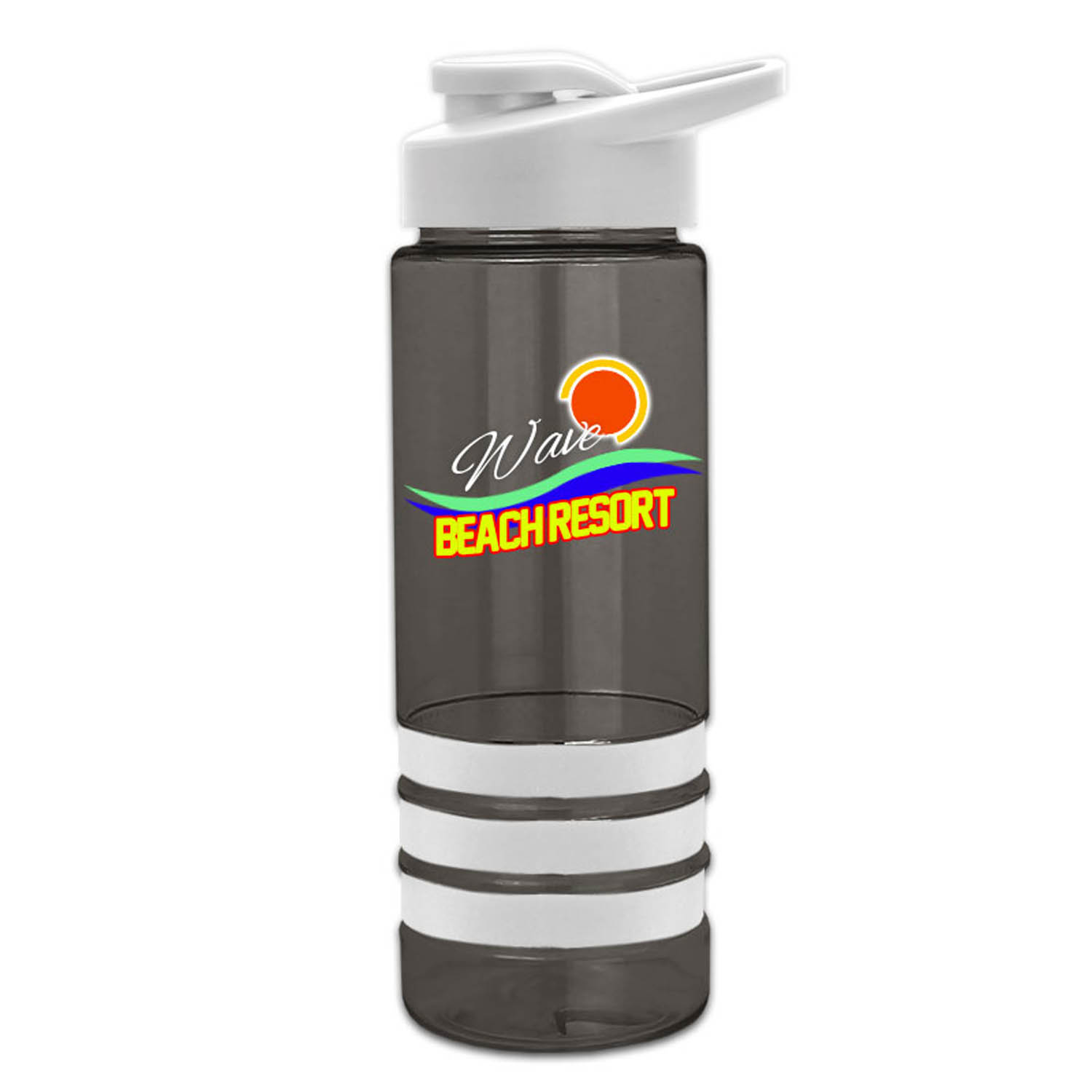 Sergeant Stripe - 24 oz. Tritan Bottle with Drink thru , Stripe Bands, and Digital imprint 2