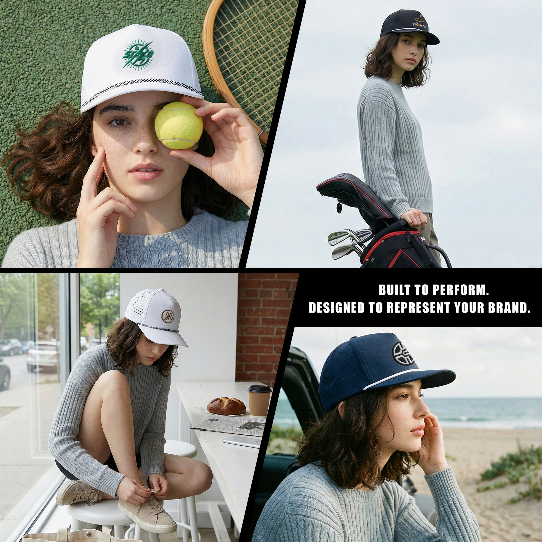 5-Panel Flat Bill Rope Cap 12