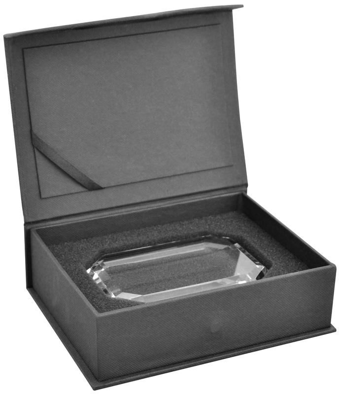 Faceted Rectangle Paperweight 4