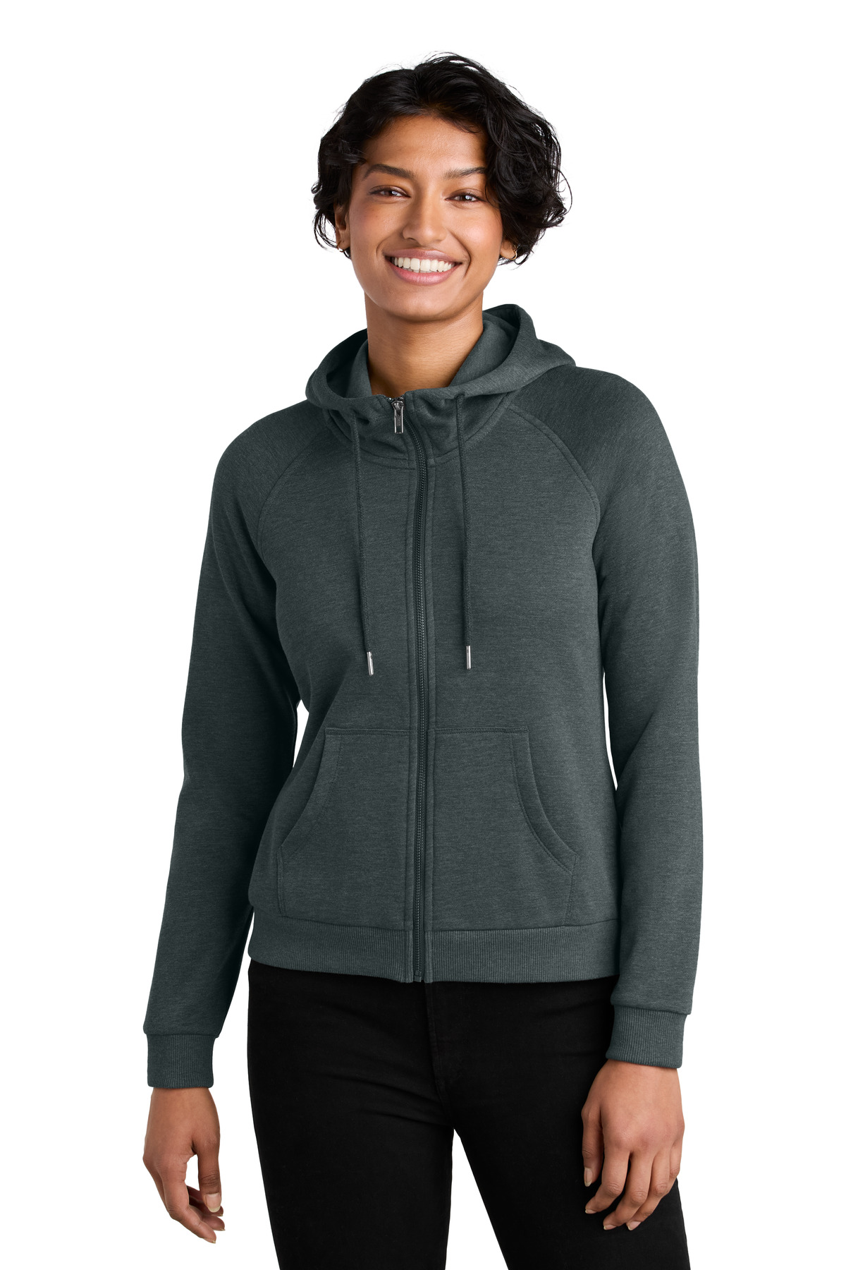 Allmade Women's Organic CVC Fleece Full-Zip Hoodie AL5003 17