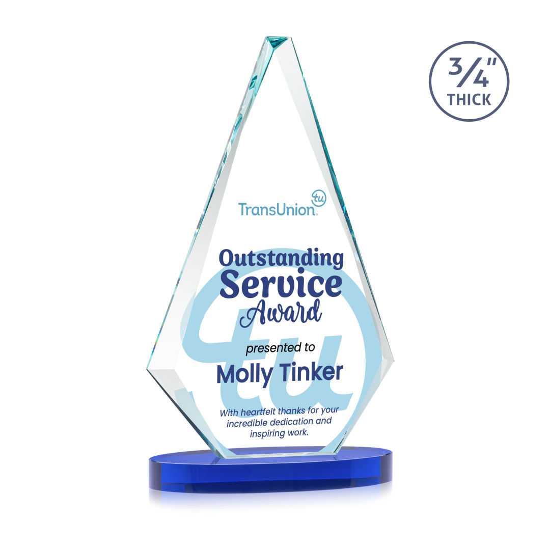 Windsor VividPrint™ Award on Alberton Base - Blue 8