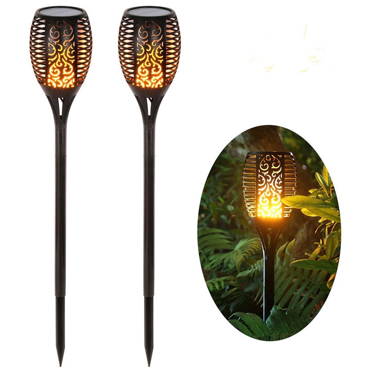 LED Waterproof Solar Torch Light 2