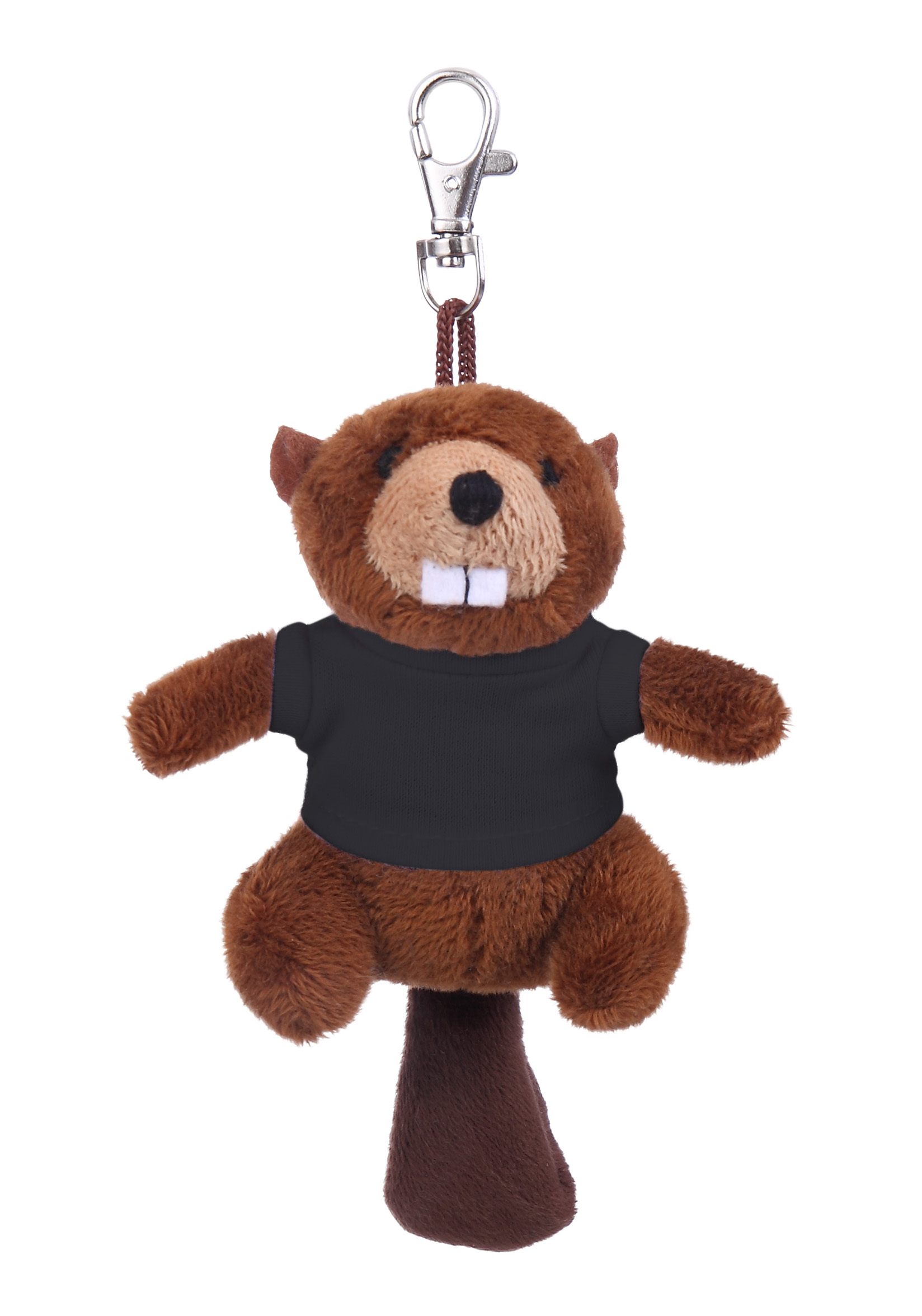 Soft Plush Beaver Keychain with Tee 19