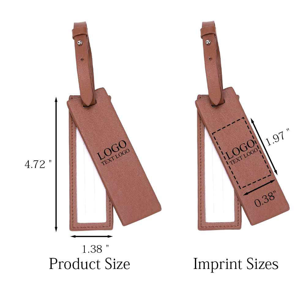 Original Vegan Leather Luggage Tag 2