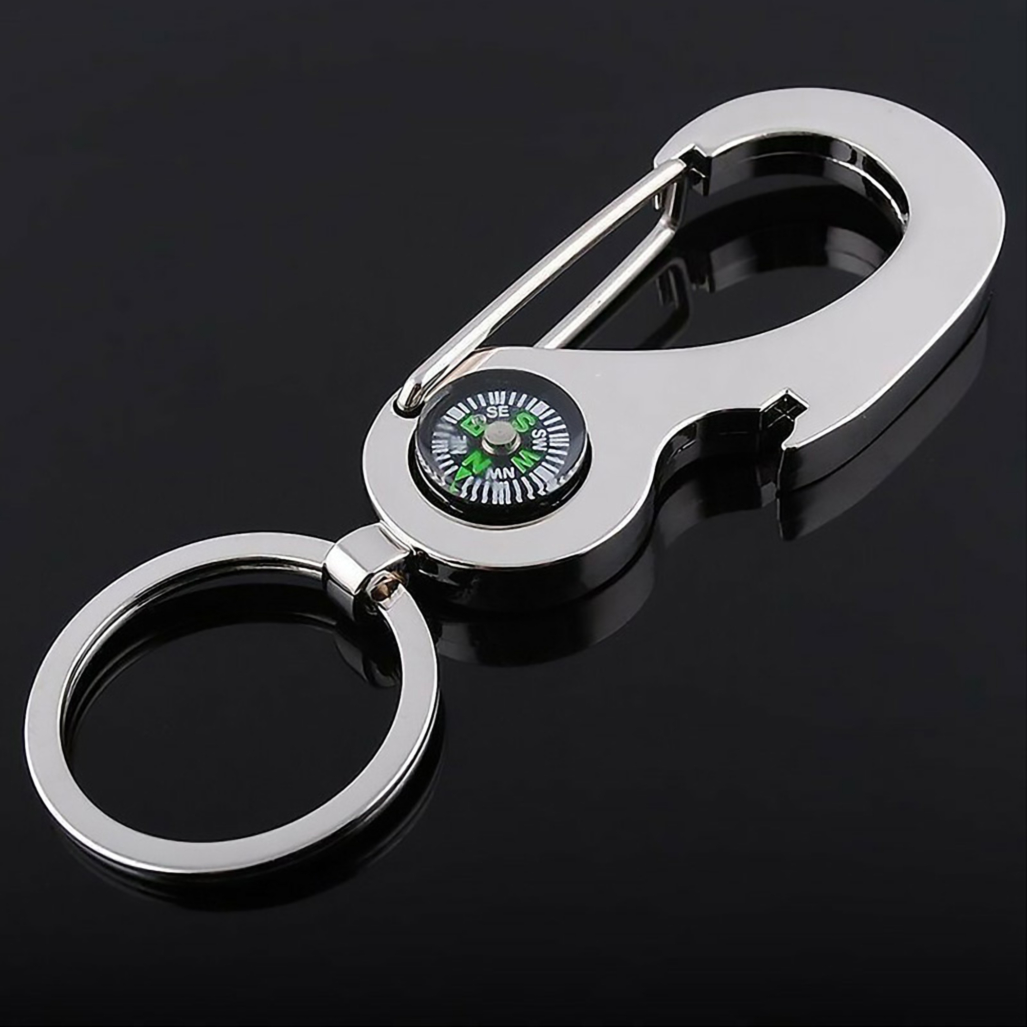 2-in-1 Compass and Bottle Opener Keychain 4