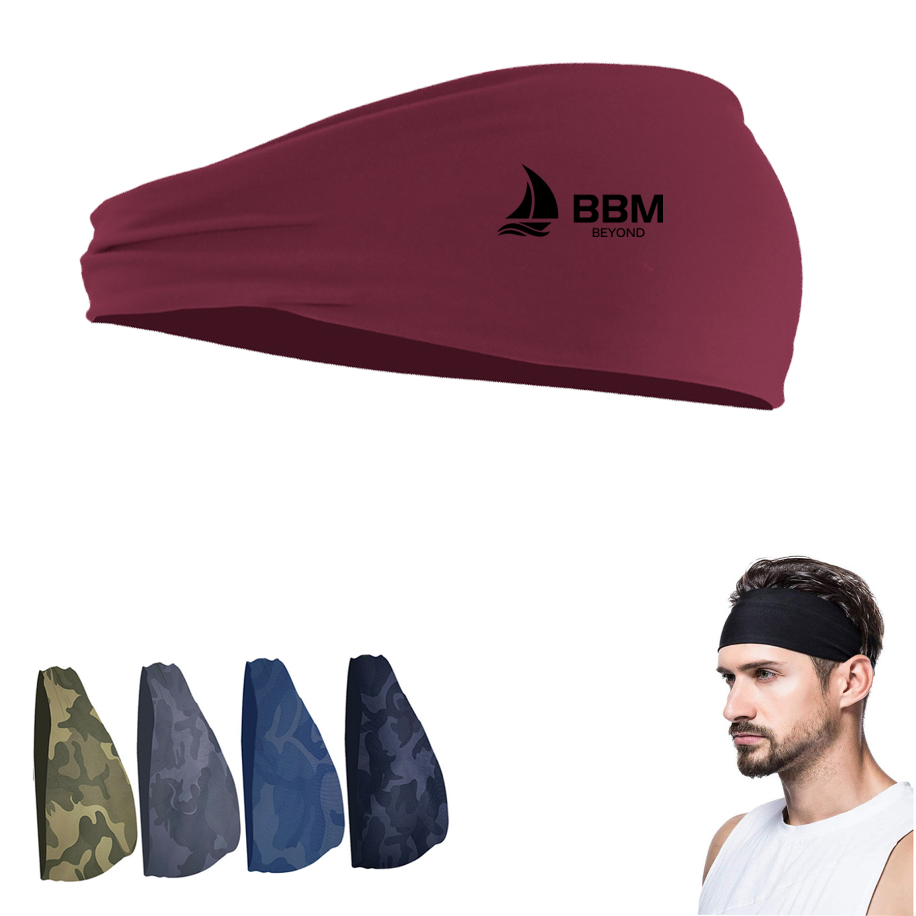 Yoga Elastic Wide Headband 1