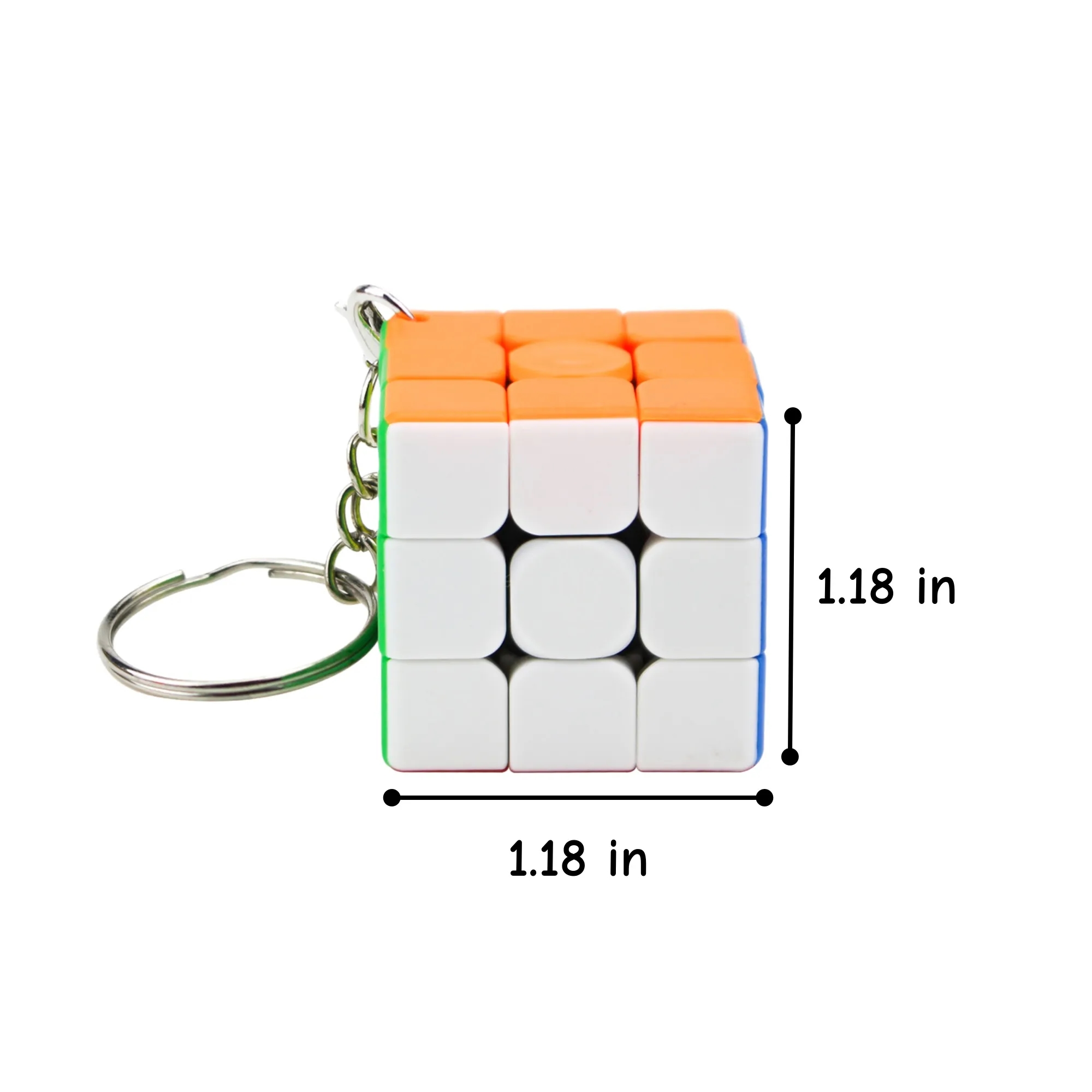 Custom Logo Mini 3x3 Color Cube Keychain Puzzle 3