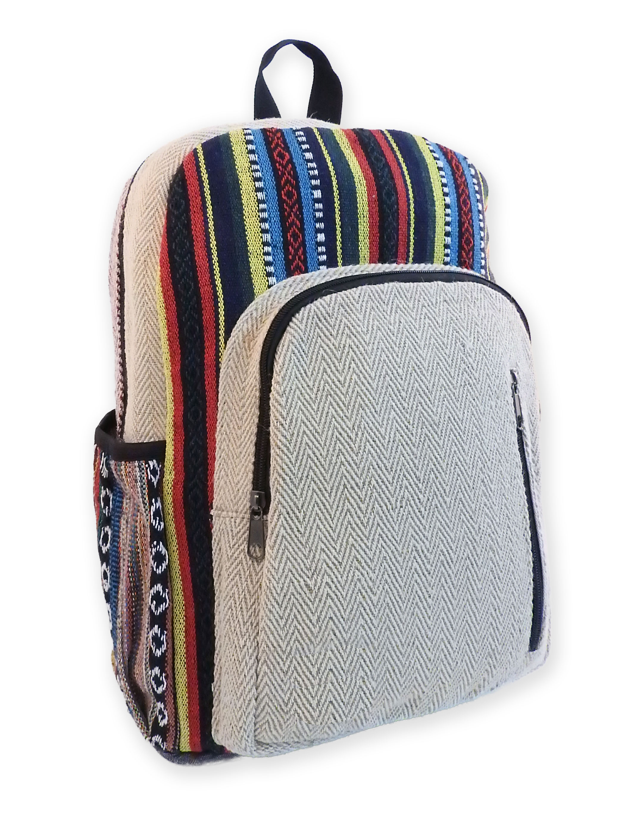 “Sero” Hemp/Cotton Colorful Backpack 4