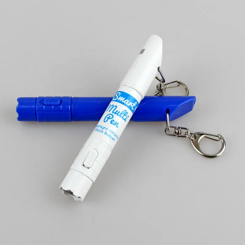 Whistle Lanyard Ballpoint Pen With LED Lamp 4
