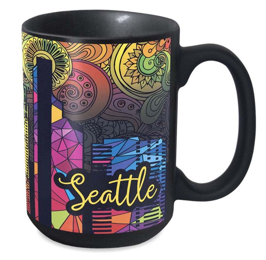 15 Oz. Mighty Matte Black Mug