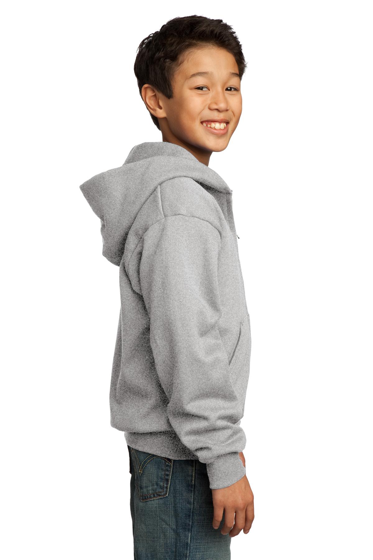 Port & Company® Youth Core Fleece Full-Zip Hooded Sweatshirt 61
