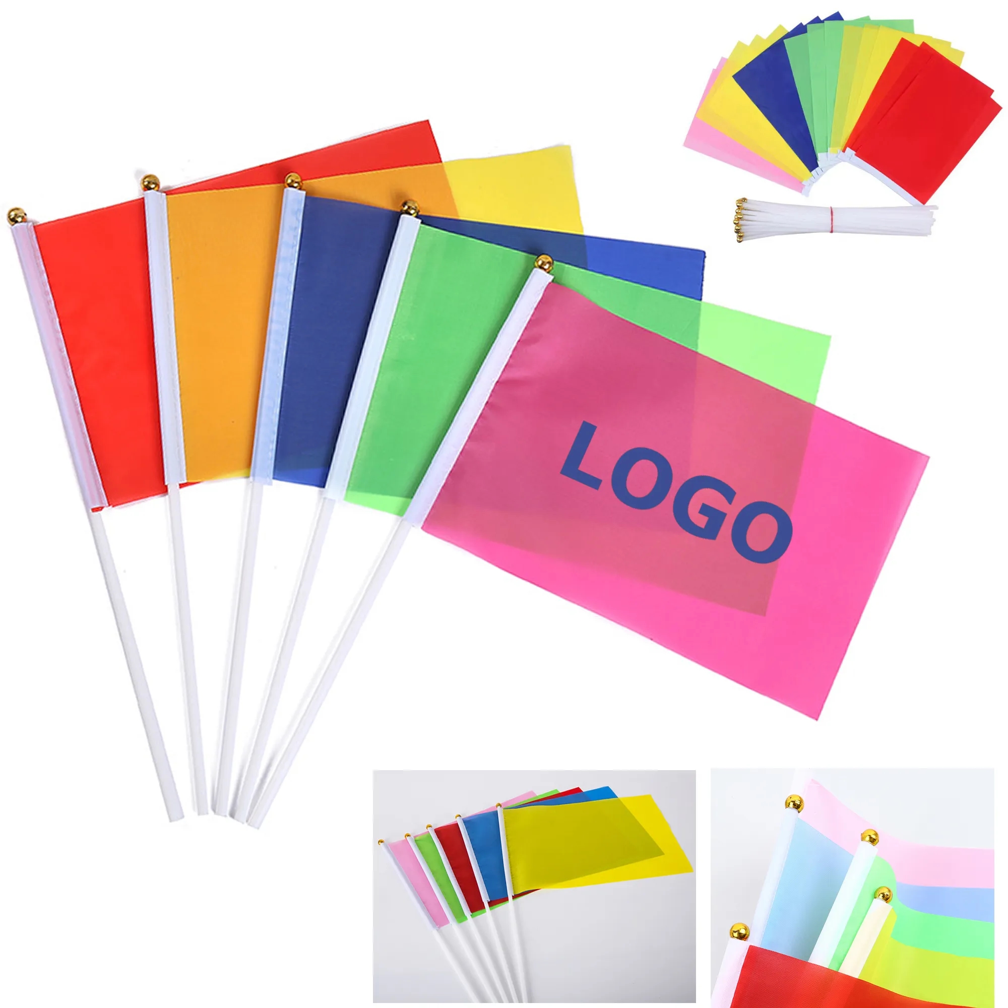 Coloured Hand-waved Flag 1