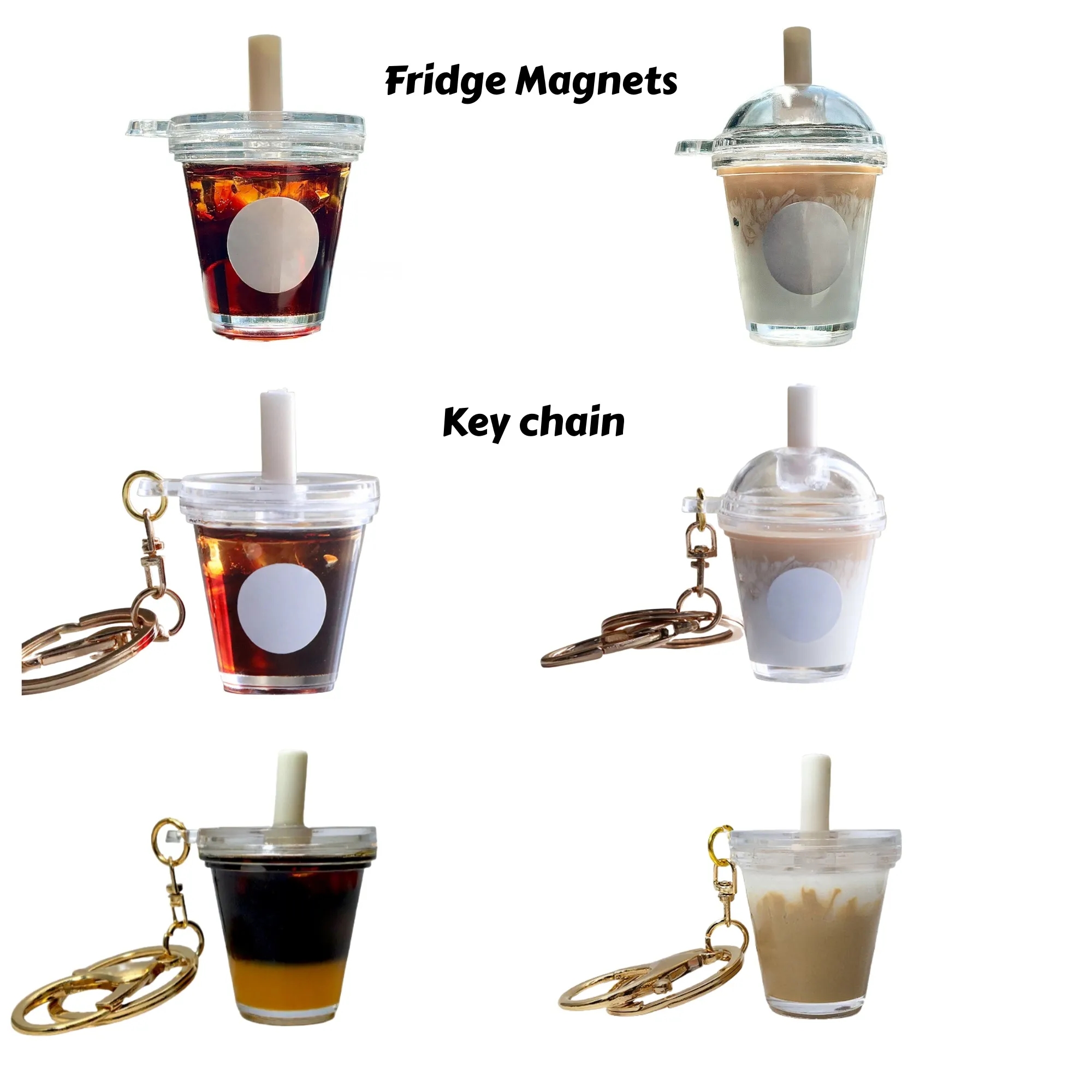 Coffee Fridge Magnet Realistic Design 2