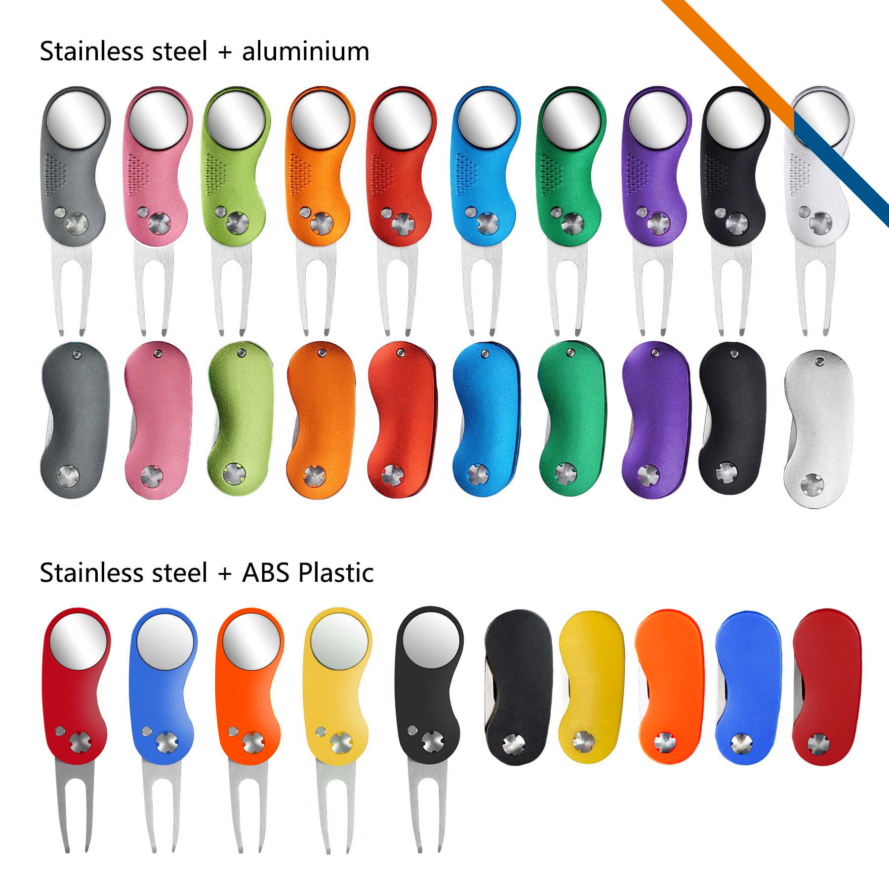 Kiro Foldable Ball Marker Golf Divot Tool 4