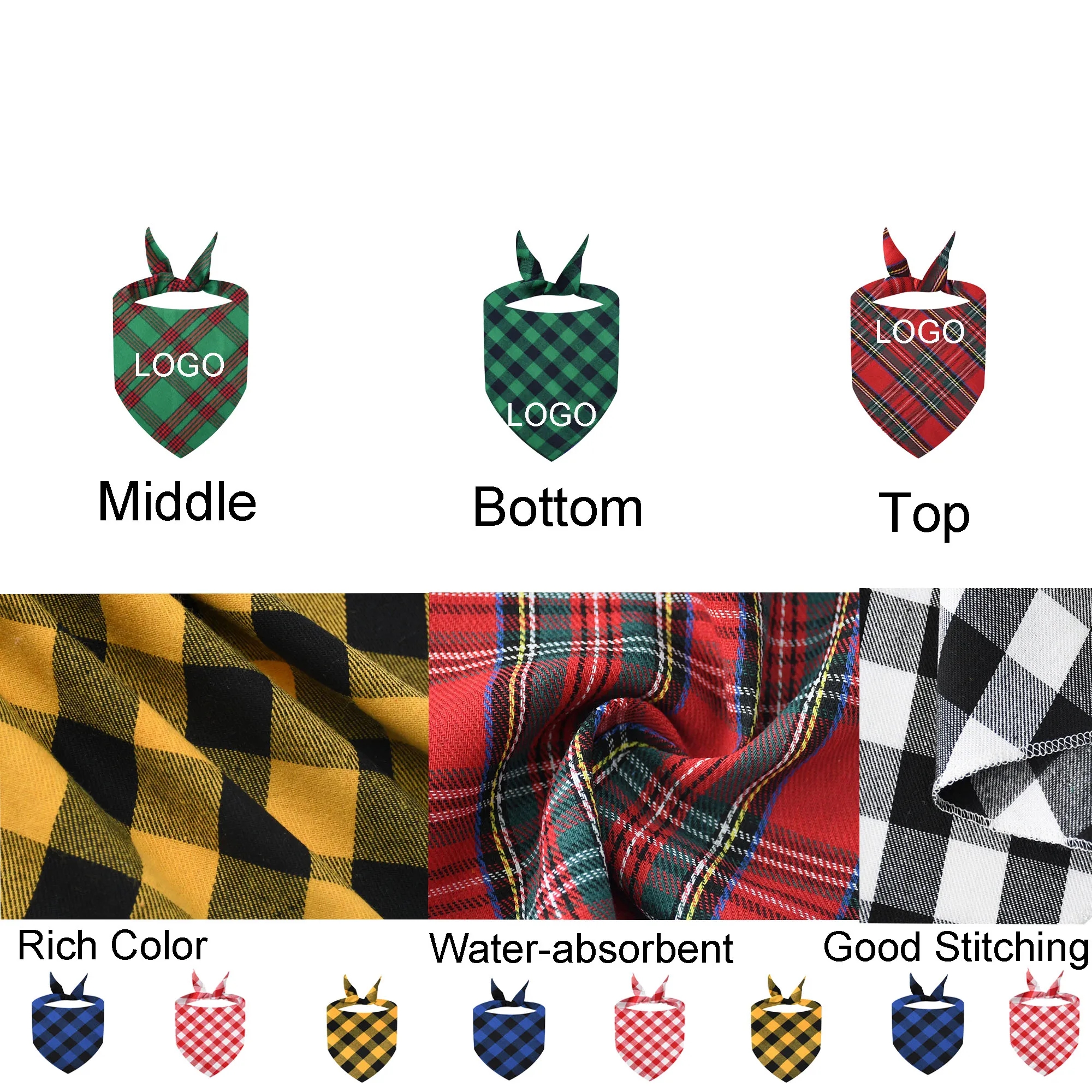 Spot Triangle Pet Dog Bandana 4