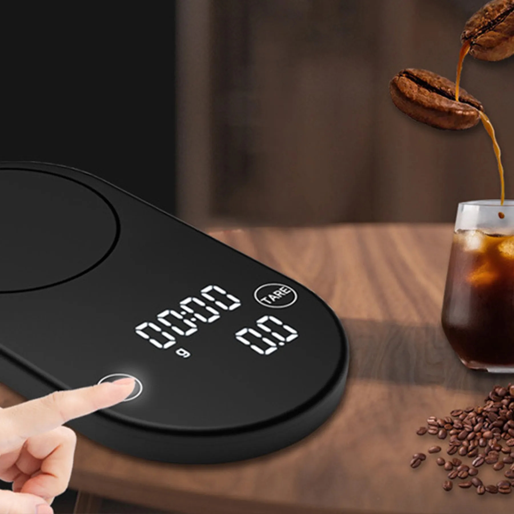 Glass Intelligent Coffee Electronic Scale 6