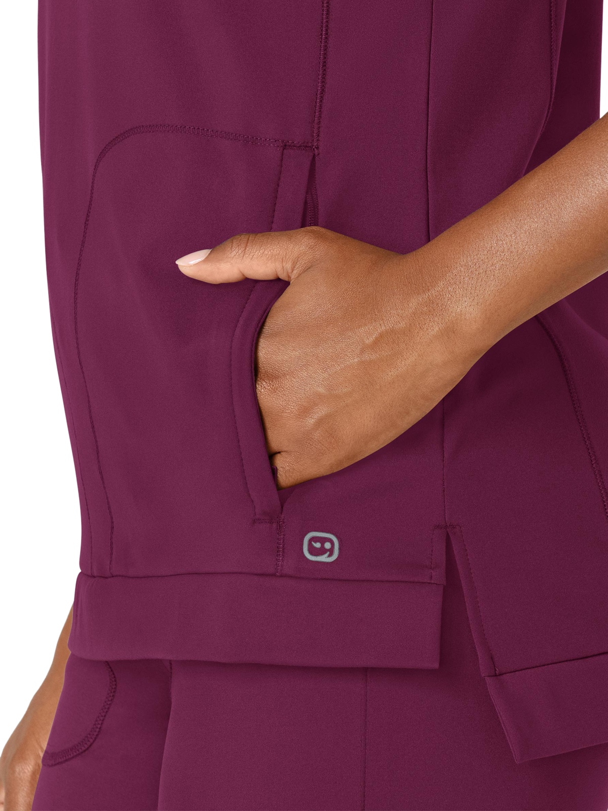 Wink - Renew Knit - Women's Two-Pocket Flex-n-Reach Crew Neck Top 19