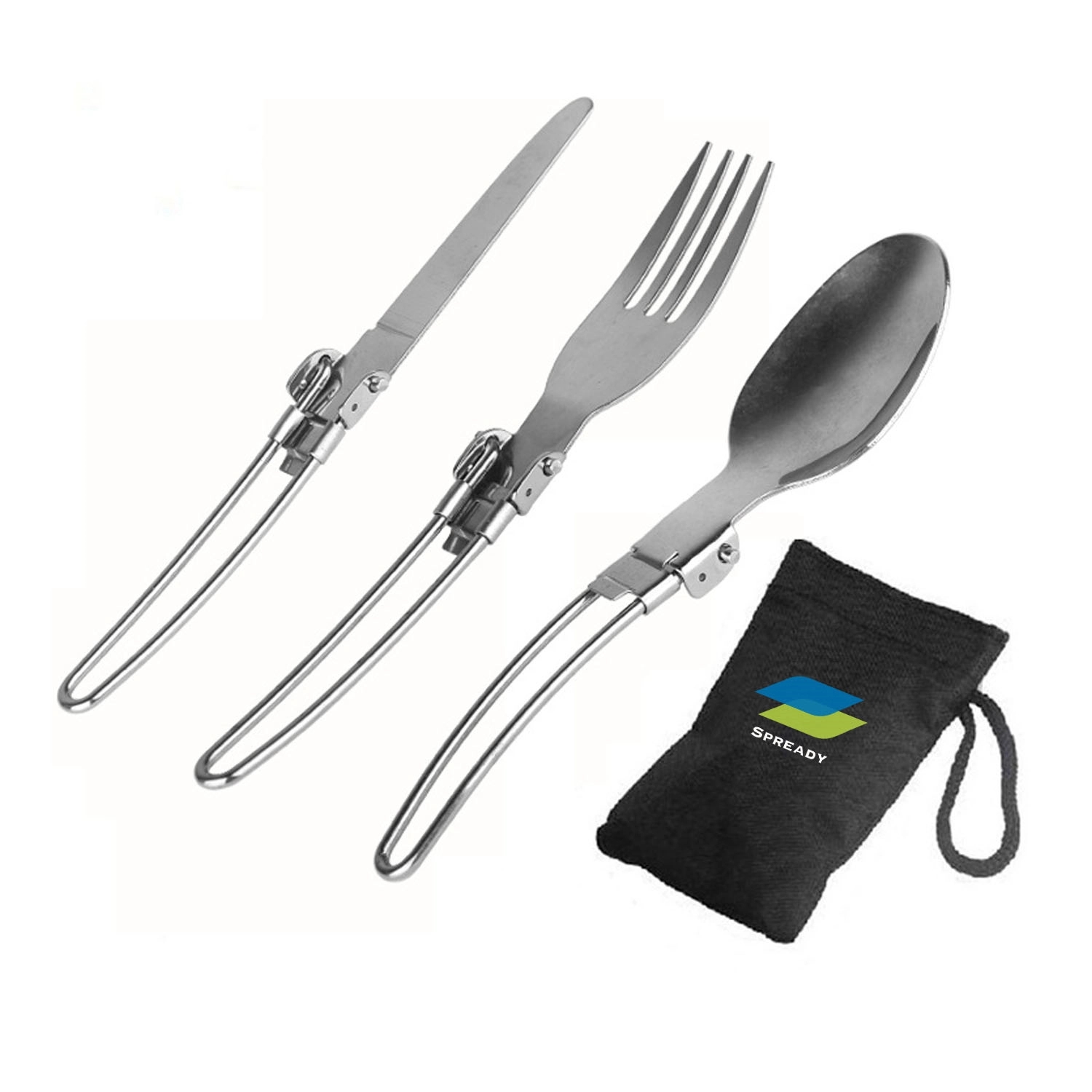 Portable Travel 3-In-1 Utensils Set Spoon, Fork&Knife 2