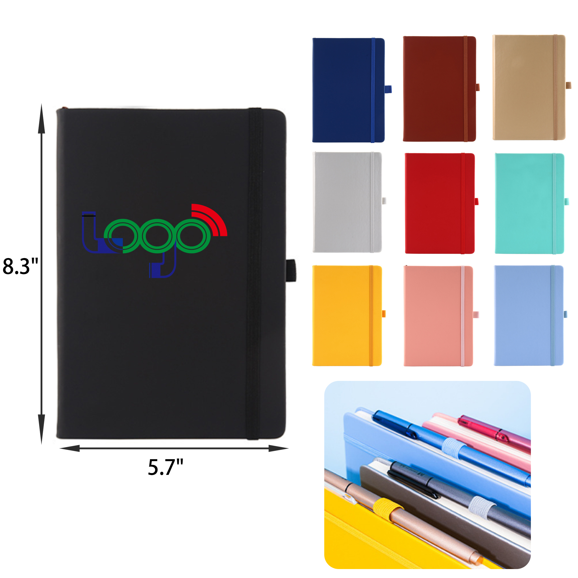 MOQ 50 PCS Stylish A5 Business Office Notebook 6