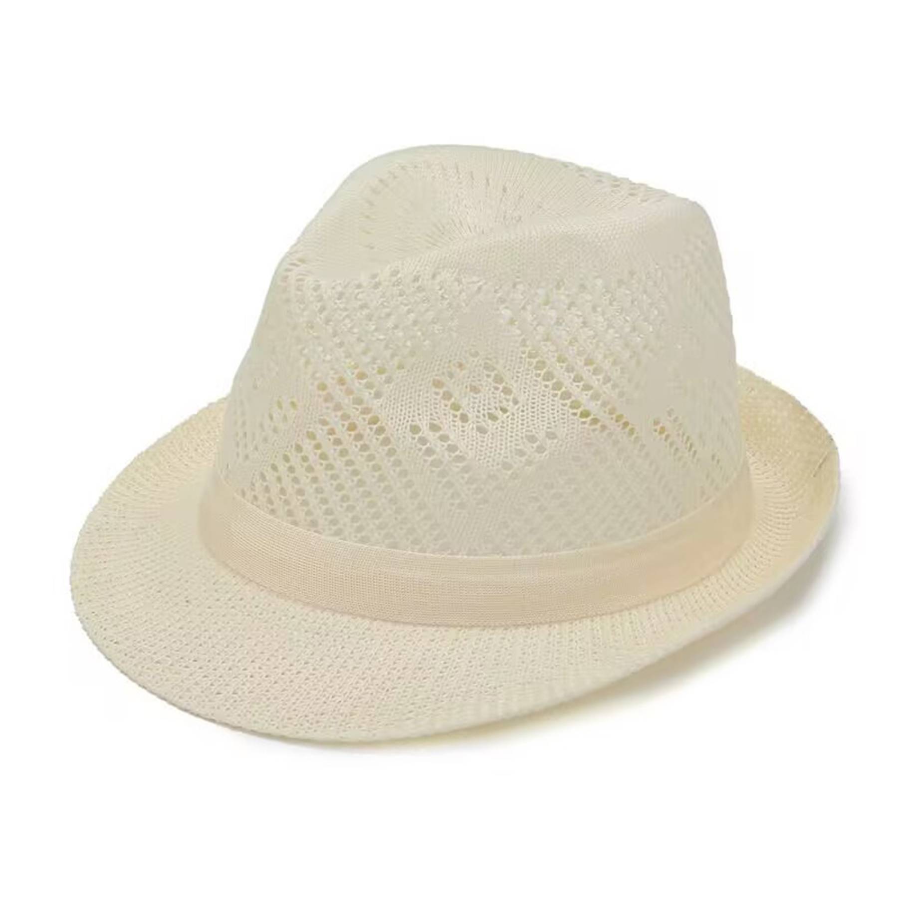 Polyester Solid jacquard breathable sun hat 6