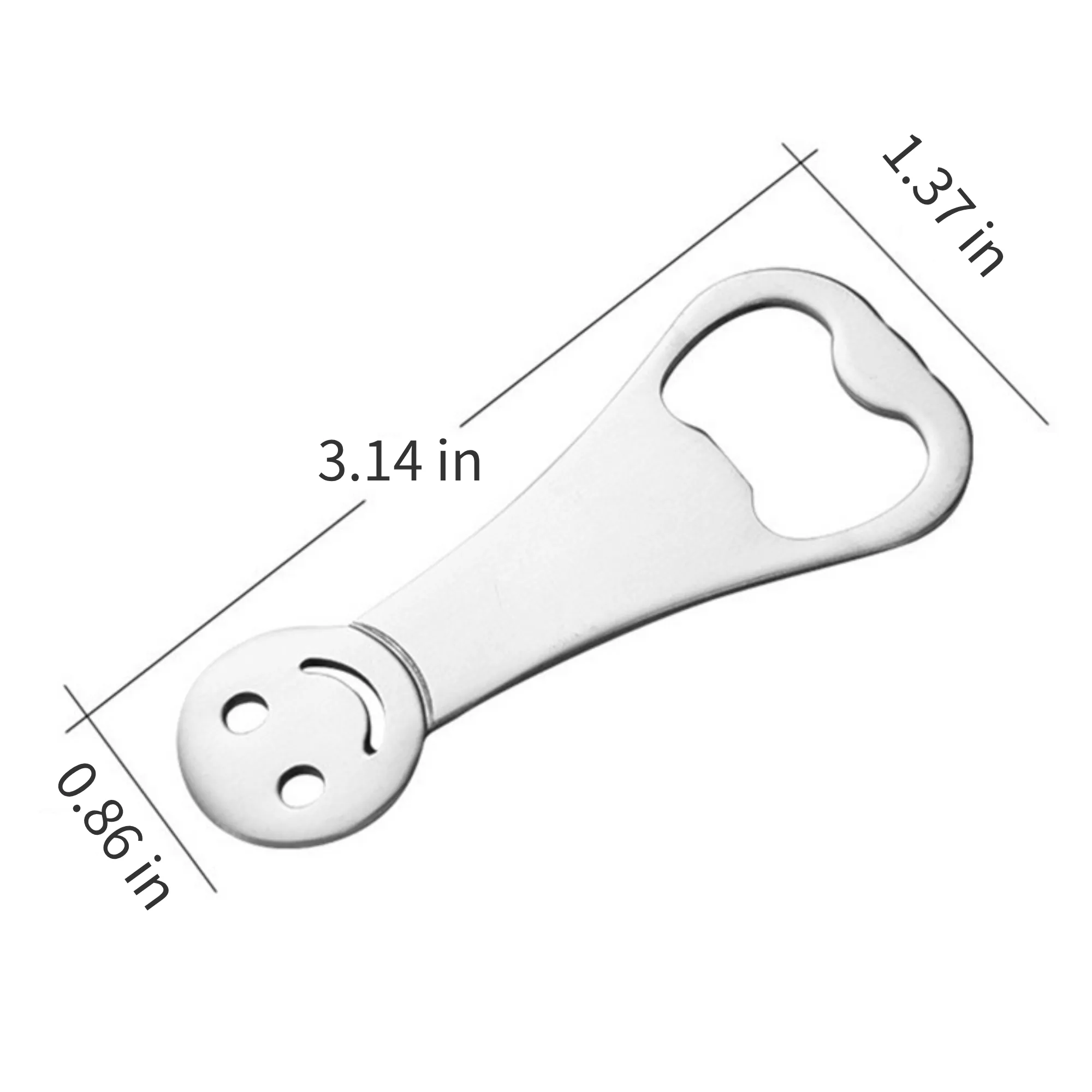 Smiley - Designed Bottle Opener with Laser Engraving for Soc 3