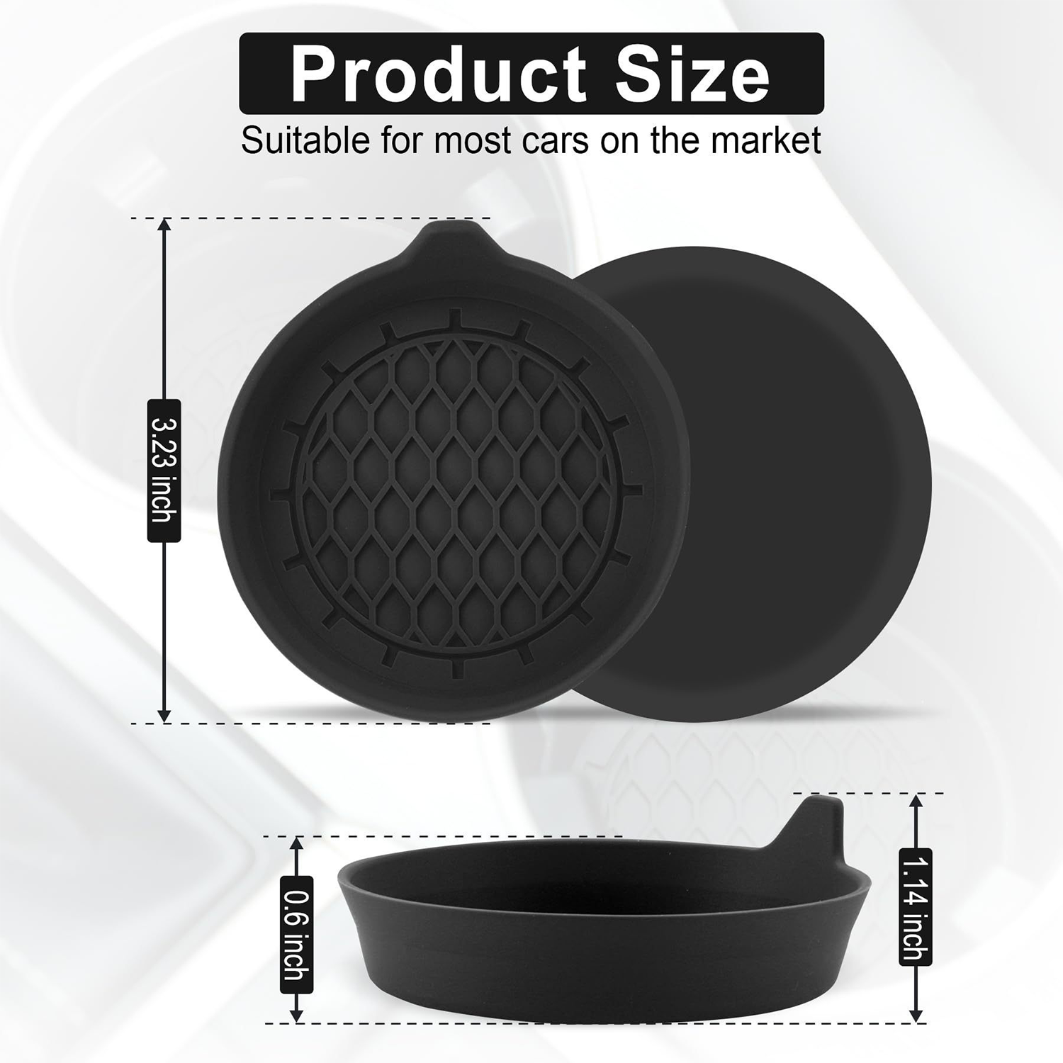 Silicone Non Slip Car Cup Holder Coaster 4