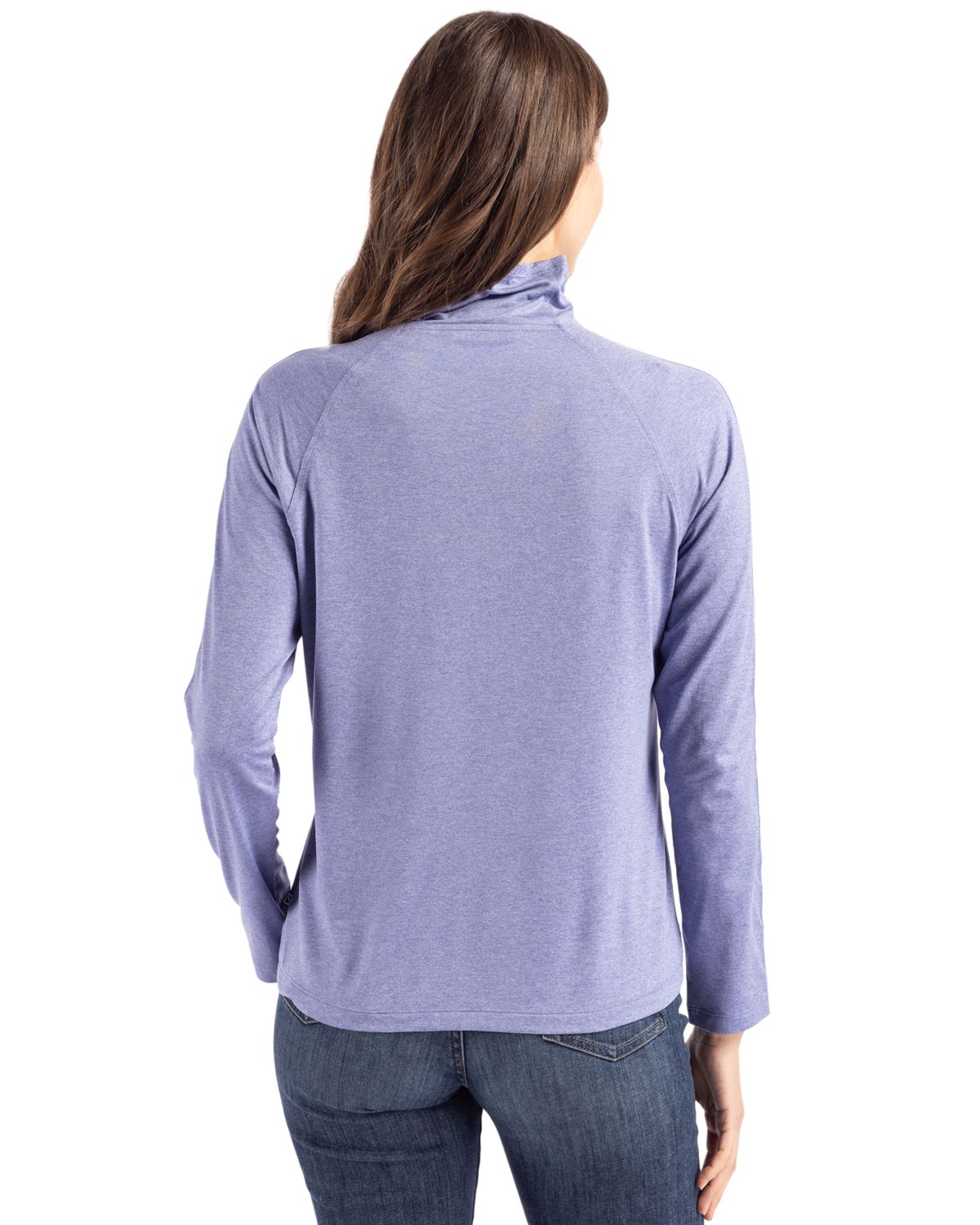 Cutter & Buck Coastline Recycled Double Peached Womens Funnel Neck Pullover 5