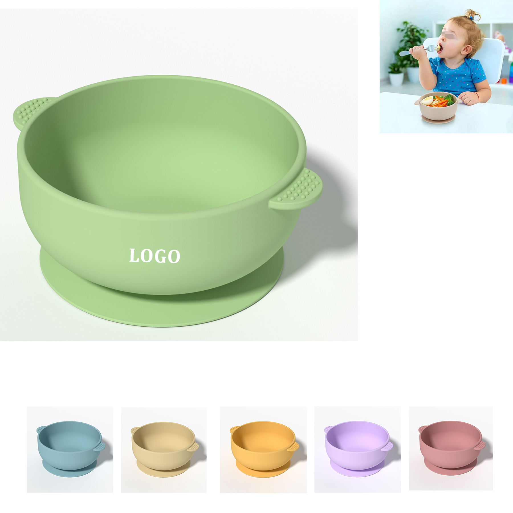 Baby Suction Silicone Food Bowl 7