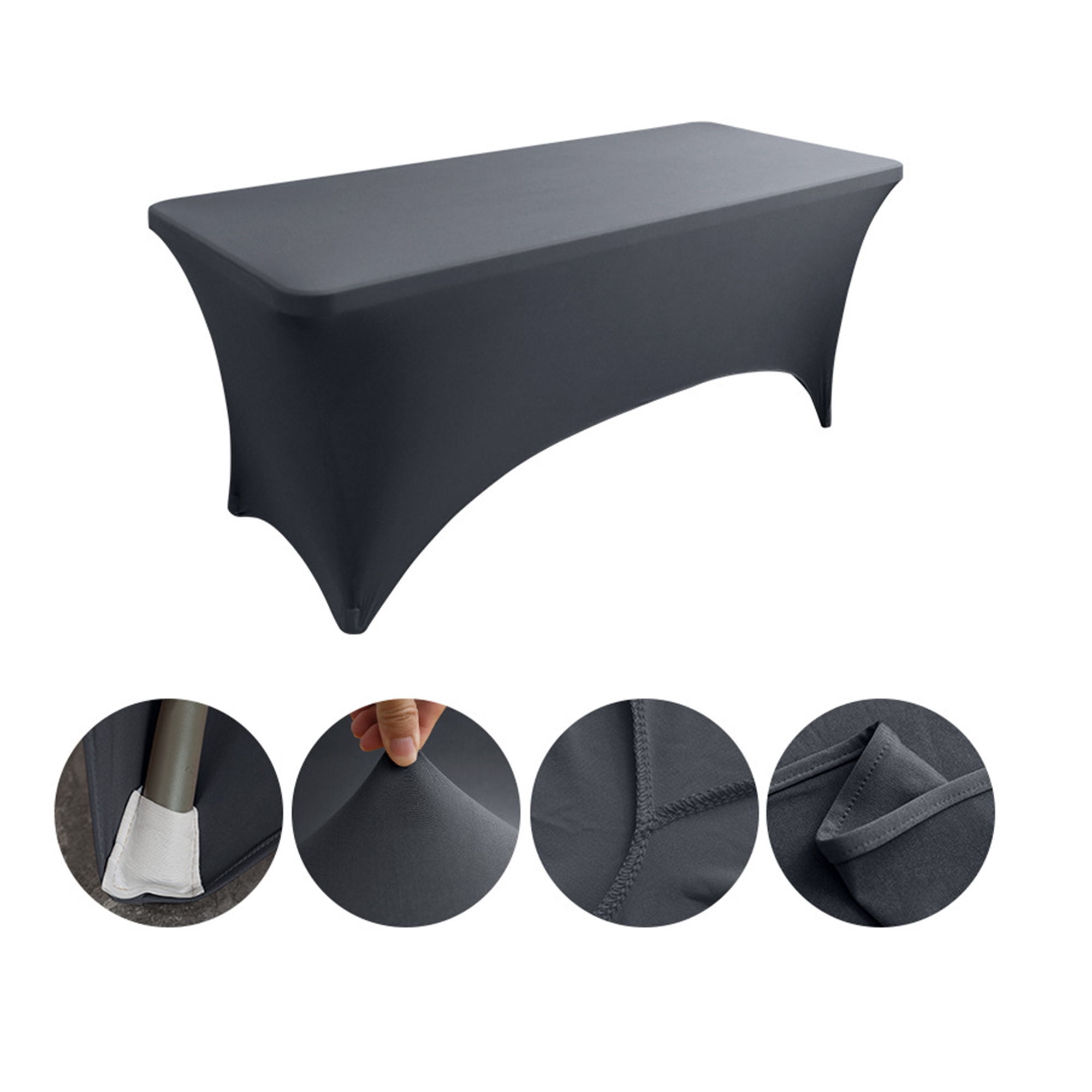 Six Foot Full Color Spandex Fitted Table Cover 6