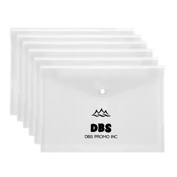 Sleek Transparent A4 File Envelopes