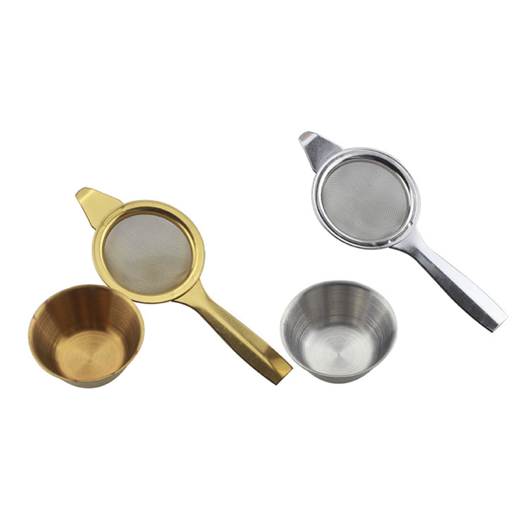 Stainless Steel Tea Strainer with Drip Cup 5