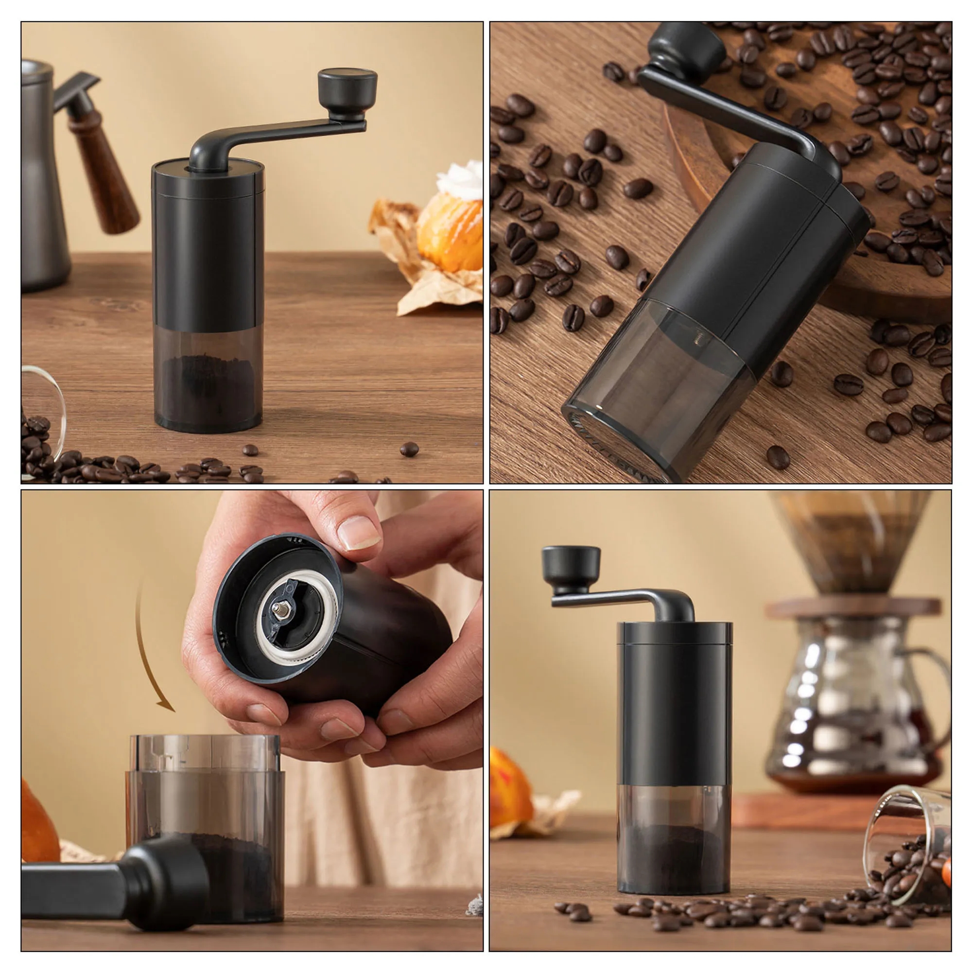 Portable Hand Cranked Coffee Grinder Machine 5