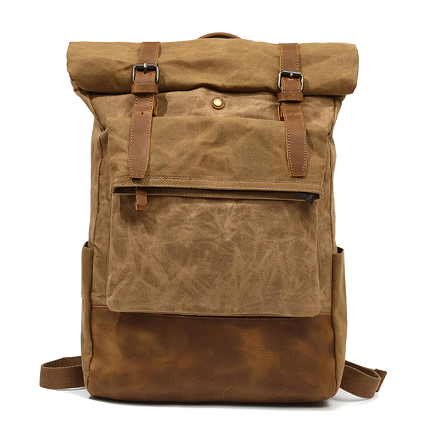 Travel Waxed Canvas Backpack 4