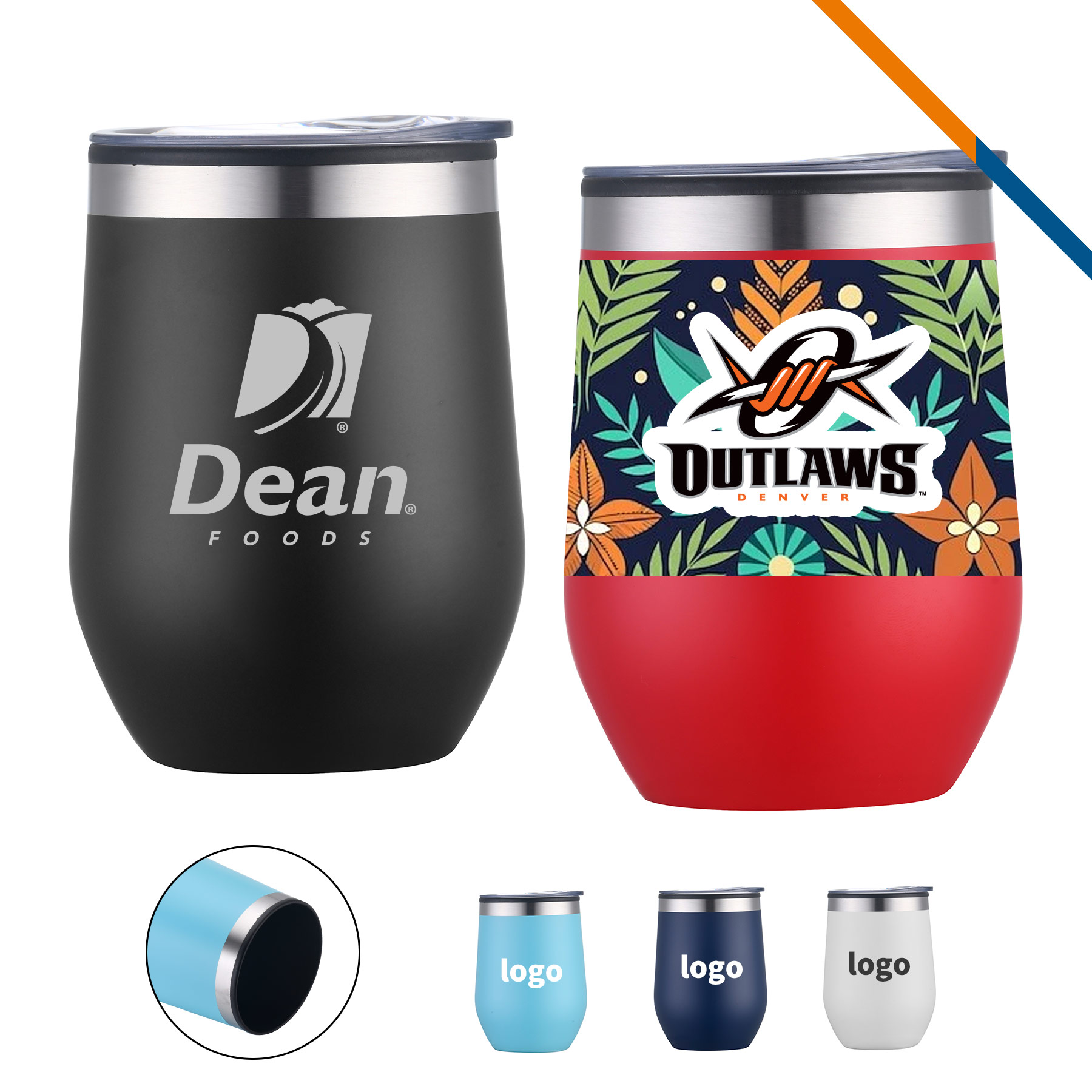 Nook Double Wall Vacuum Wine Cup - 12 OZ. 2