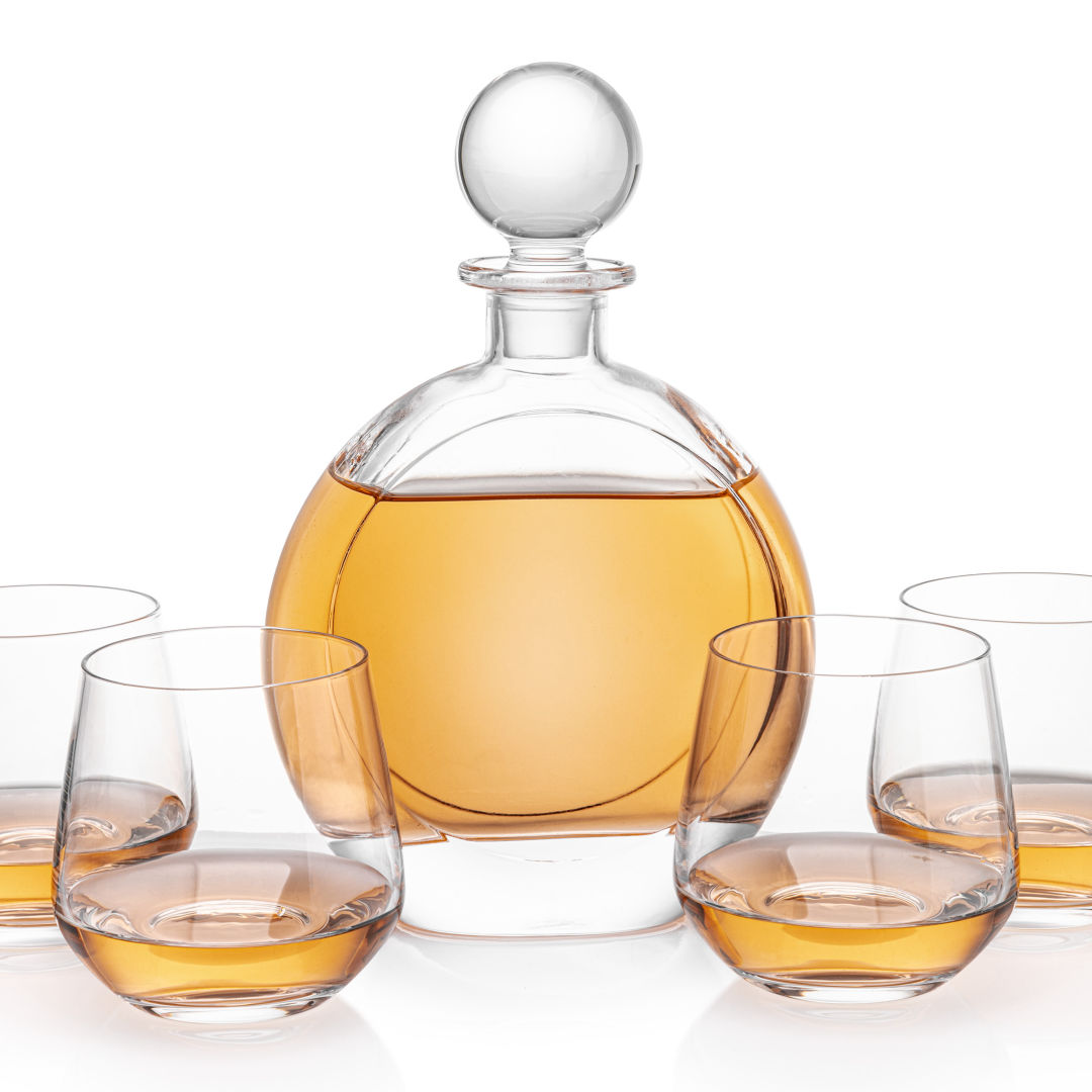 Bonello Round Decanter & Garland Set 2