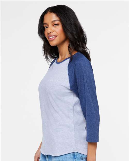 Women's Baseball Fine Jersey Three-Quarter Sleeve Tee - 3530 4