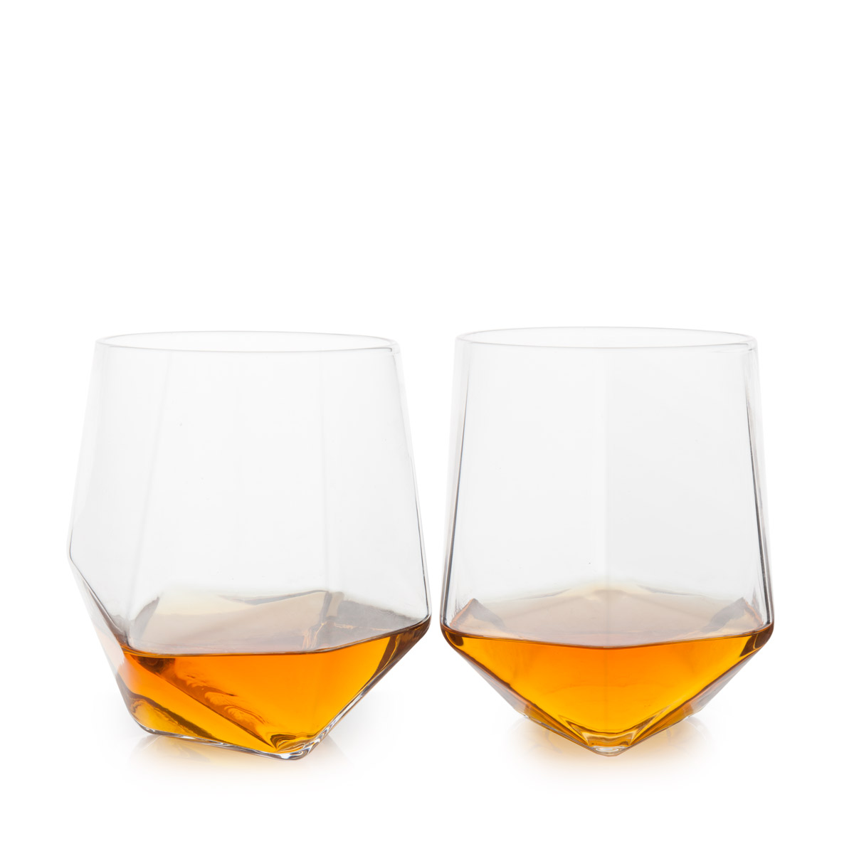 Viski® Faceted Crystal Tumbler, set of 2 7