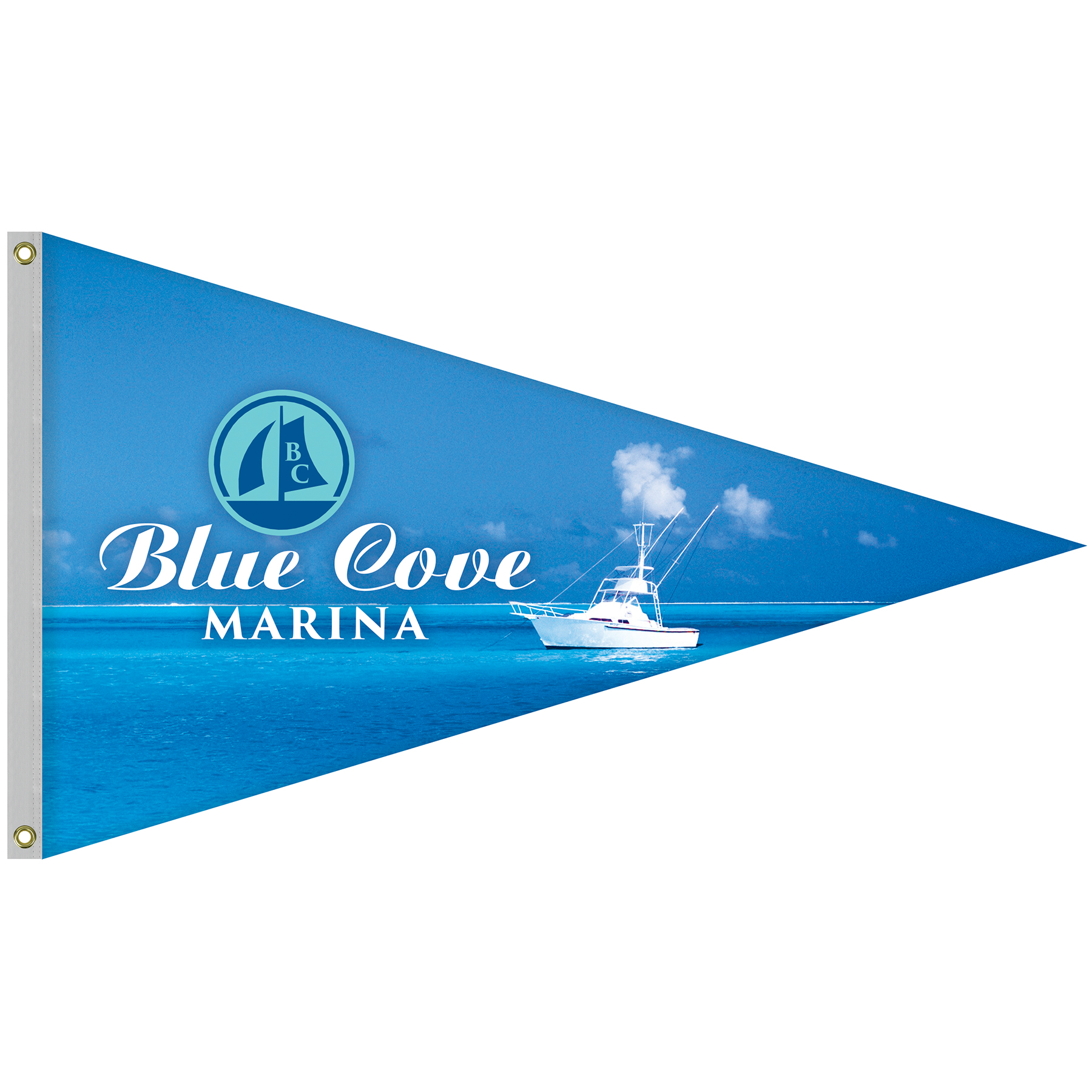 Double Sided Knitted Polyester Pennant Boat Flag (36"x60") 15