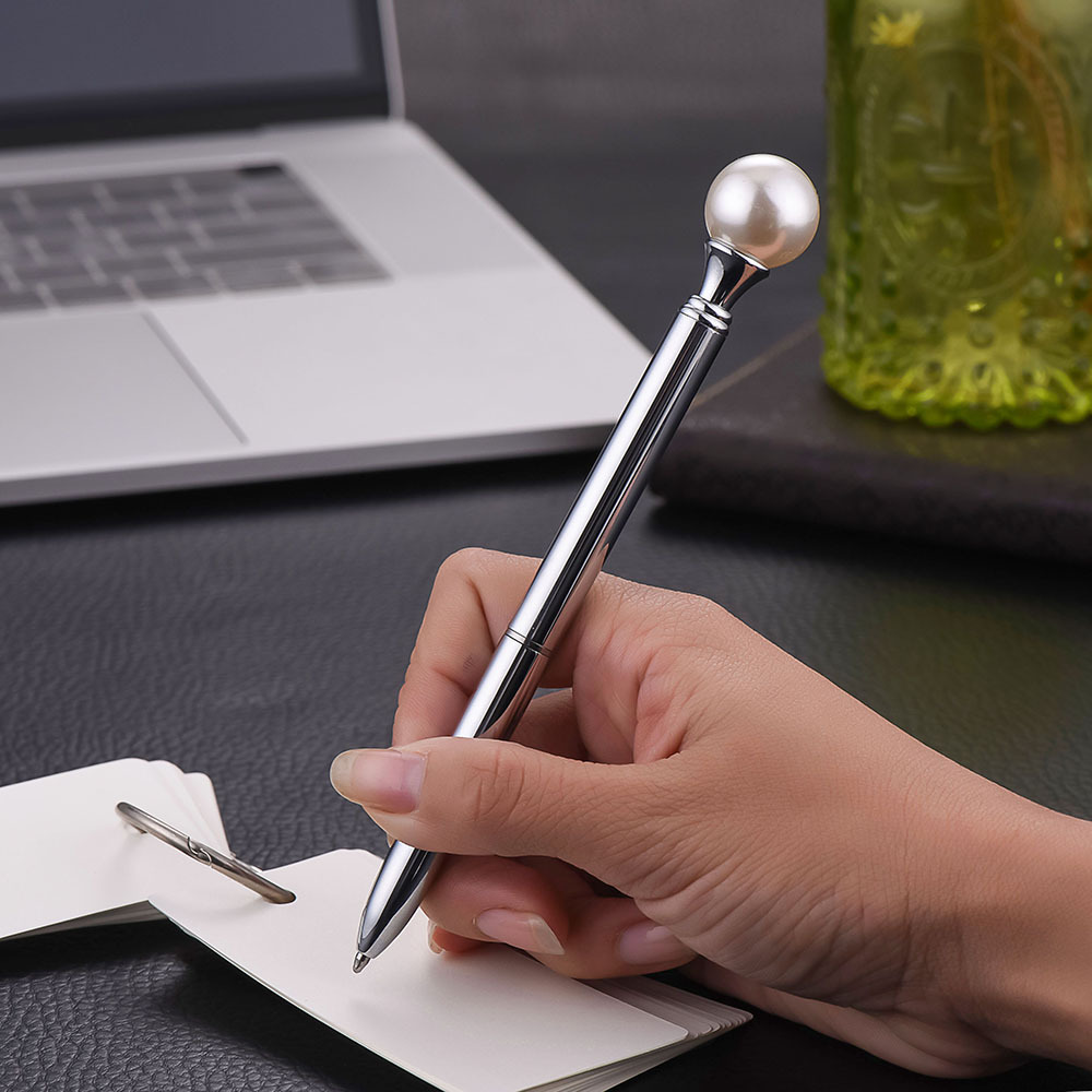 Metal Ballpoint Pen with Pearl 8