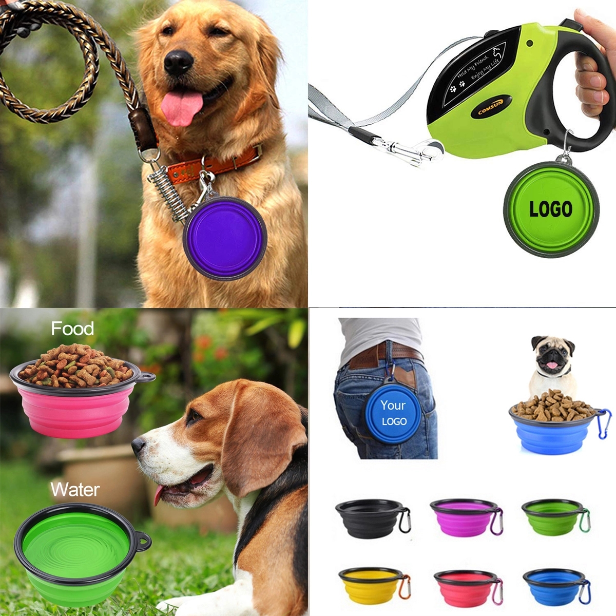 Silicone Dog Bowl With Hook 2