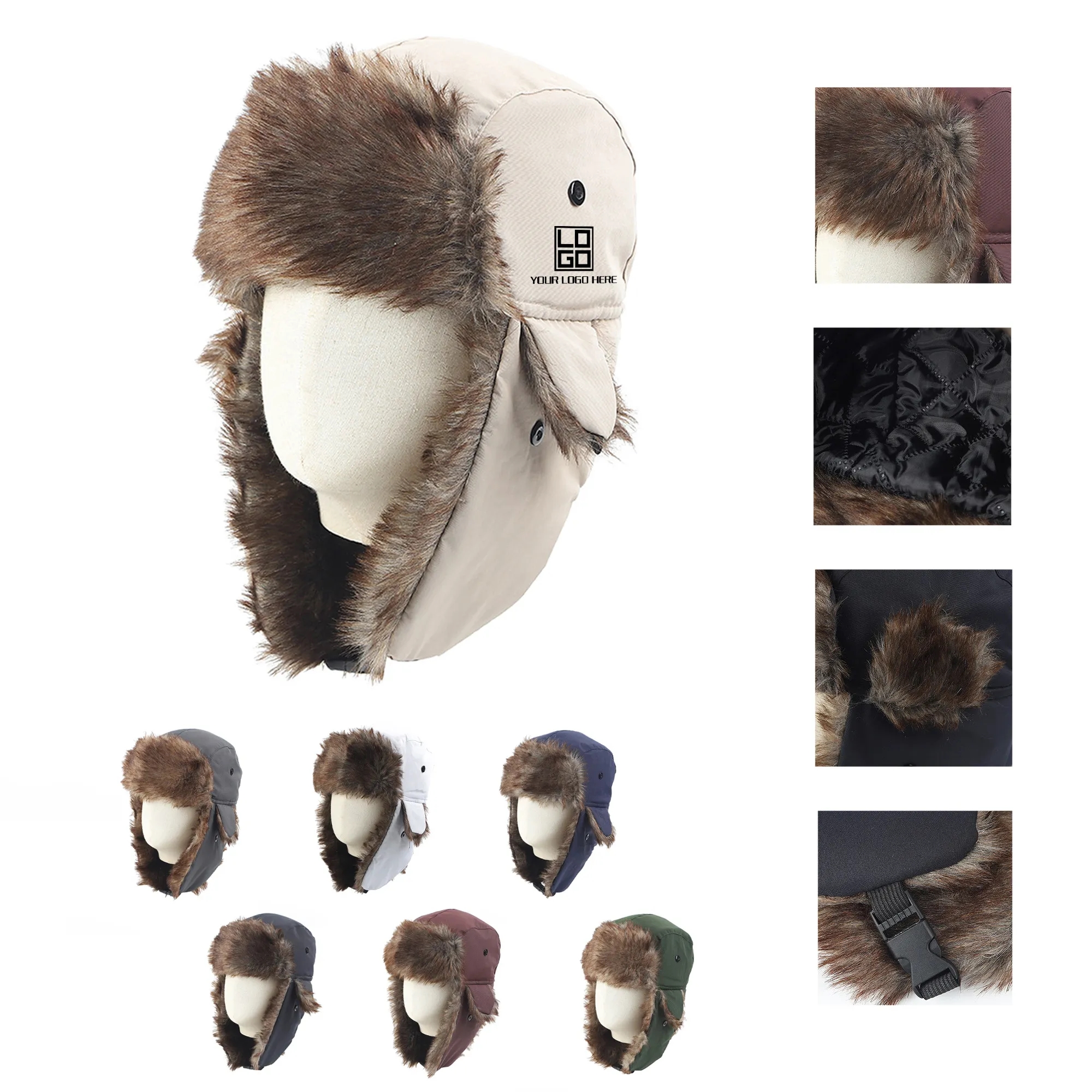 Faux Fur Trapper Hat Winter 10