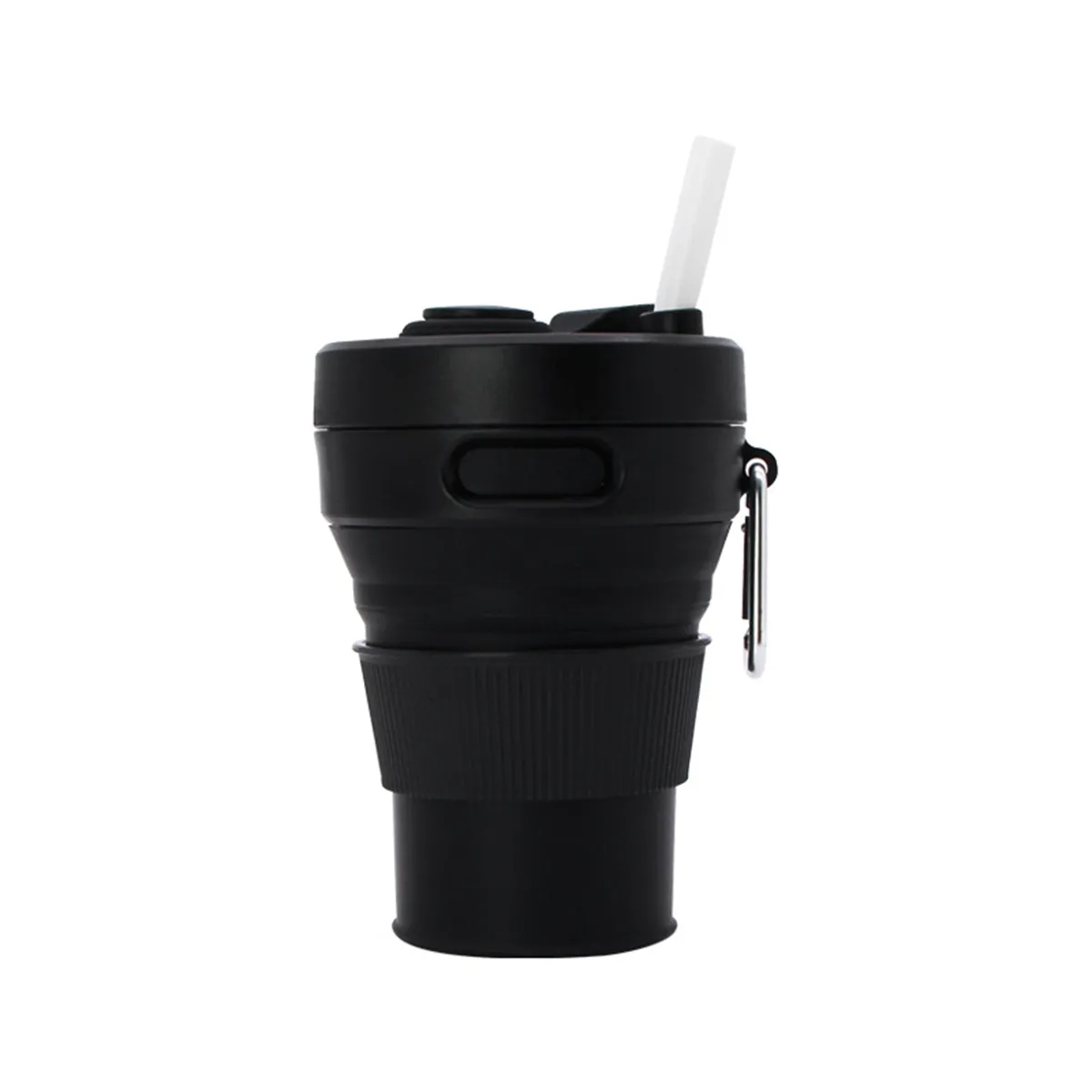 15oz Silicone Collapsible Travel Cup with Straw 5